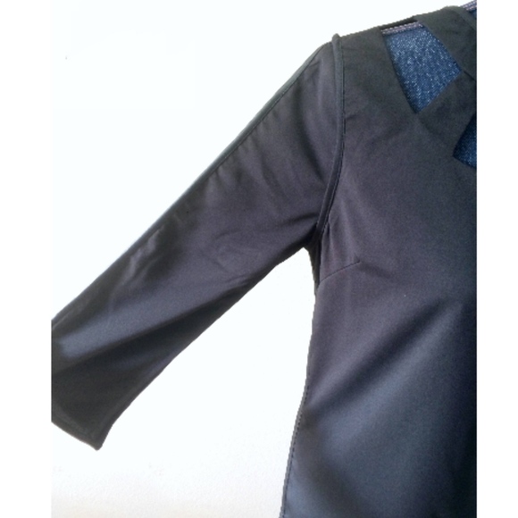 LBD with cut outs and Faux Leather Details - Picture 2 of 5